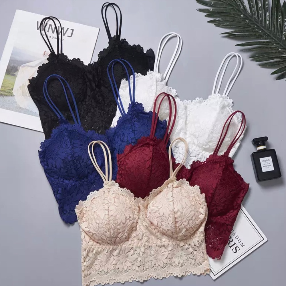 Lace Bralette Blue - Picture 5 of 6